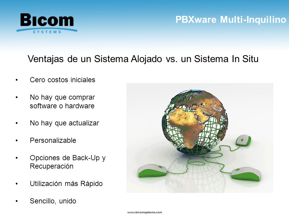 Ventajas de un Sistema Alojado vs. un Sistema In Situ
