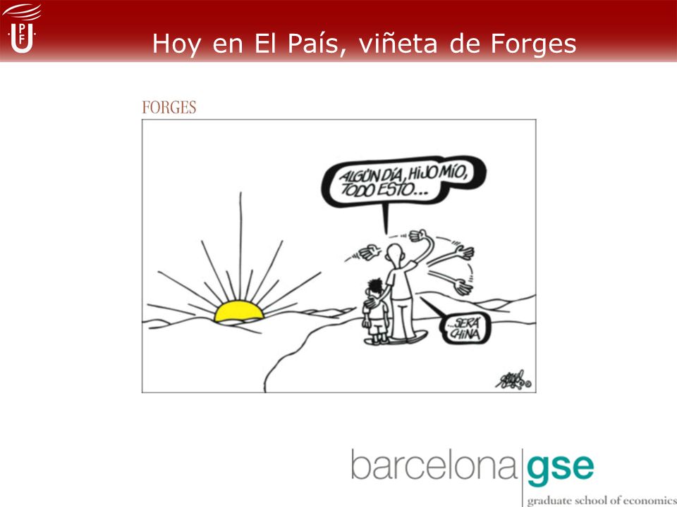 Hoy en El País, viñeta de Forges