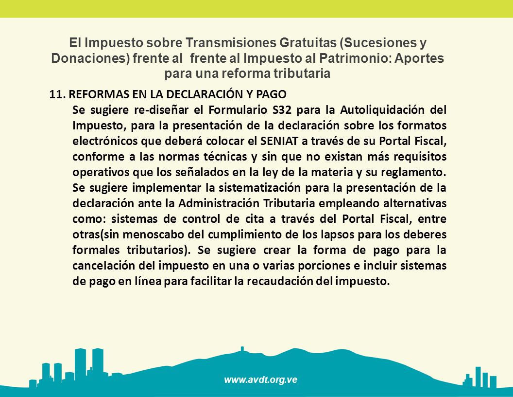 El Impuesto sobre Transmisiones Gratuitas (Sucesiones y Donaciones) frente al frente al Impuesto al Patrimonio: Aportes para una reforma tributaria