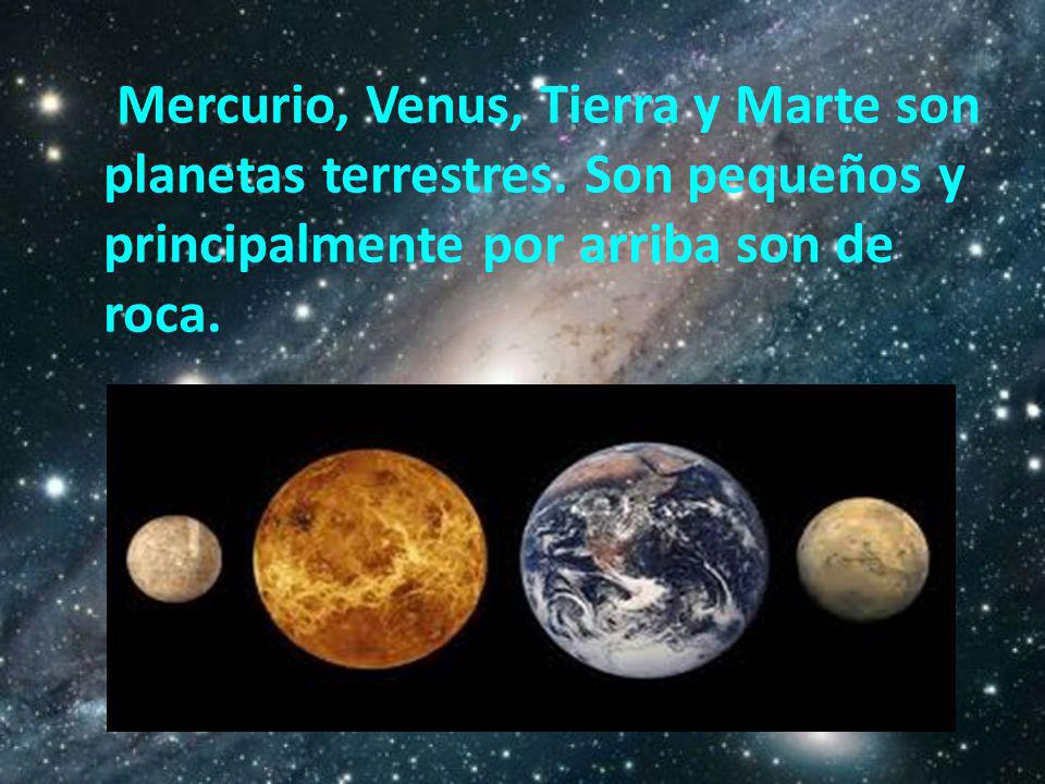 Mercurio, Venus, Tierra y Marte son planetas terrestres