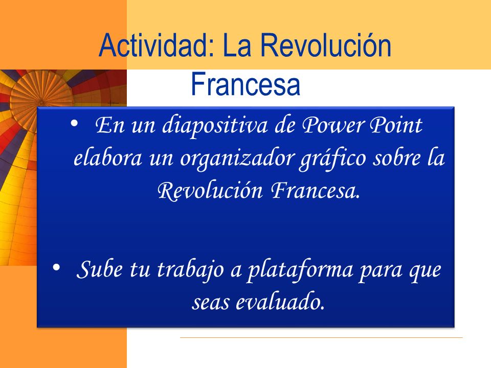 Actividad: La Revolución Francesa