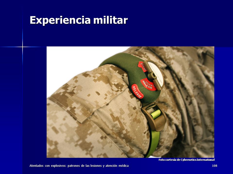 Experiencia militar Foto cortesía de Cybernetics International.