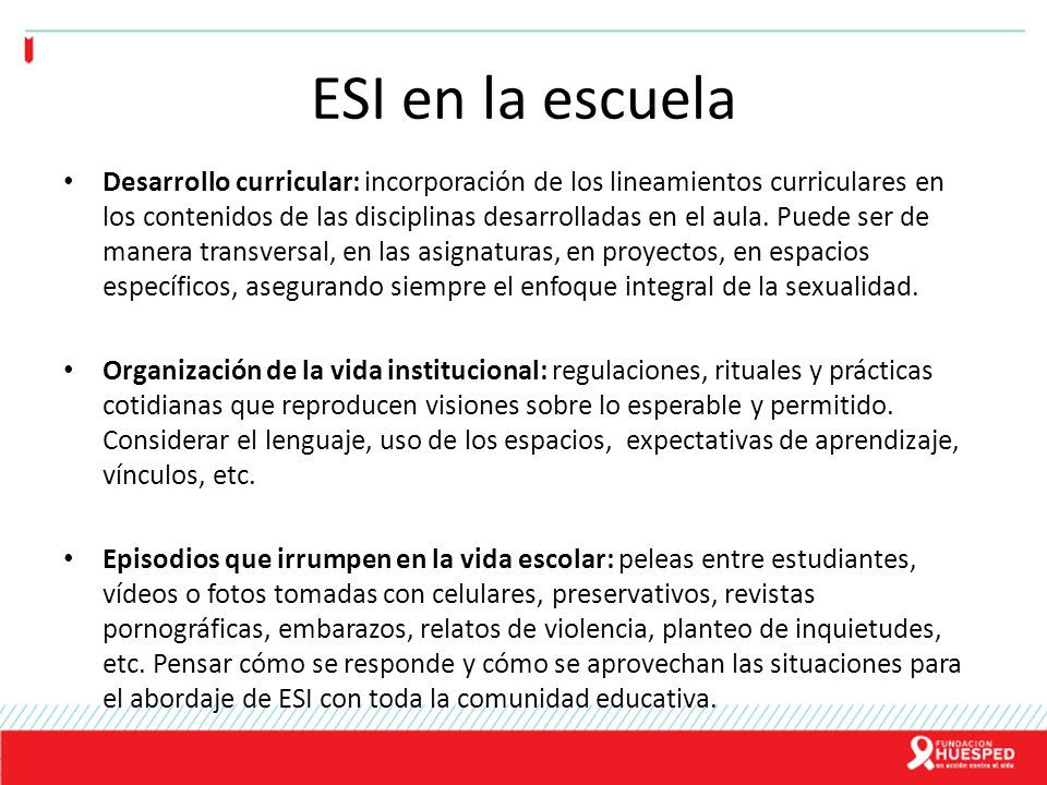 ESI en la escuela