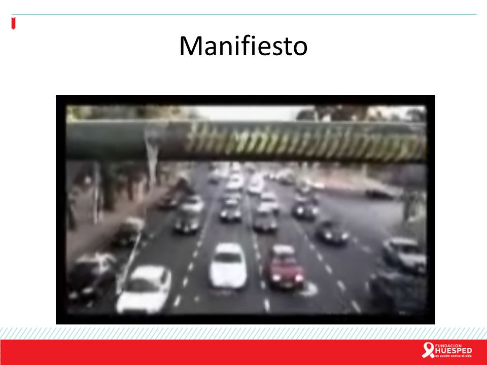 Manifiesto Vídeo Manifiesto del programa de ficción Hoy me desperté realizado por Fundación Huésped en