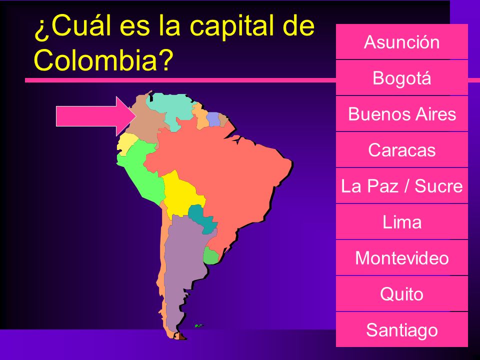 ¿Cuál es la capital de Colombia
