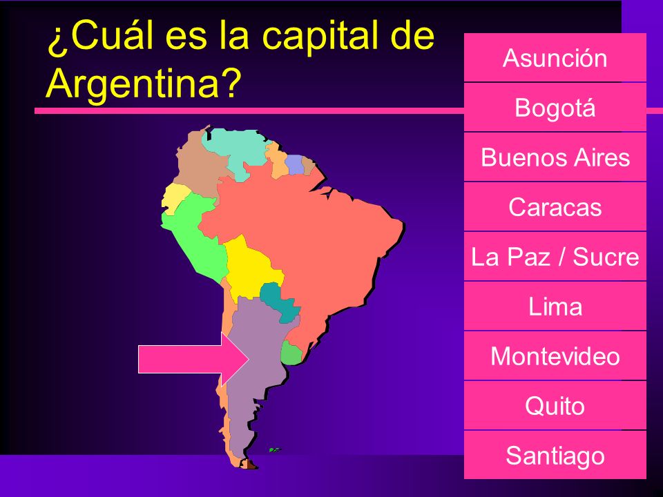 ¿Cuál es la capital de Argentina