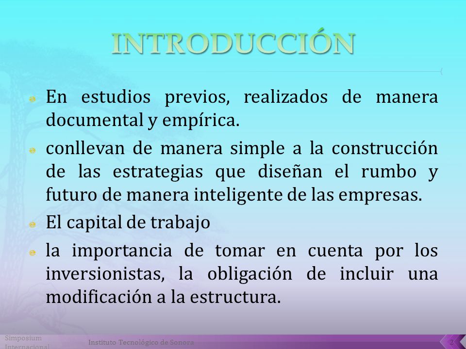INTRODUCCIÓN En estudios previos, realizados de manera documental y empírica.