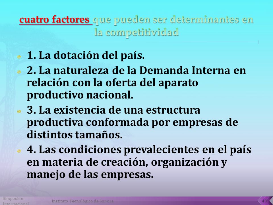 cuatro factores que pueden ser determinantes en la competitividad