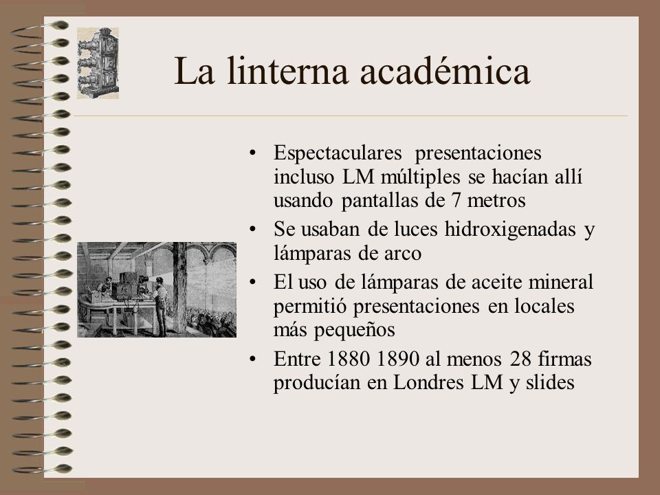 La linterna académica Espectaculares presentaciones incluso LM múltiples se hacían allí usando pantallas de 7 metros.