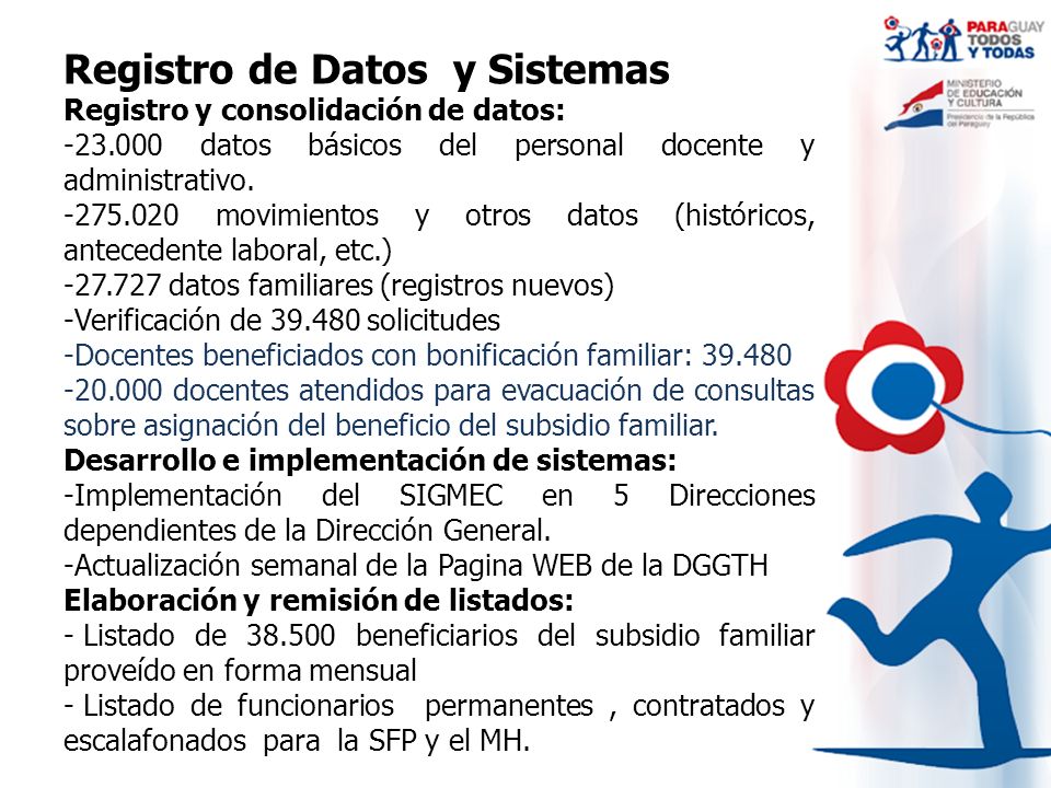 Registro de Datos y Sistemas