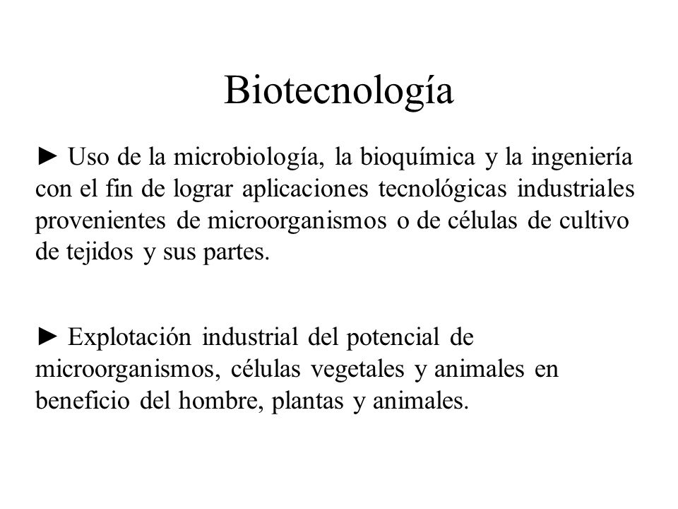 Biotecnología