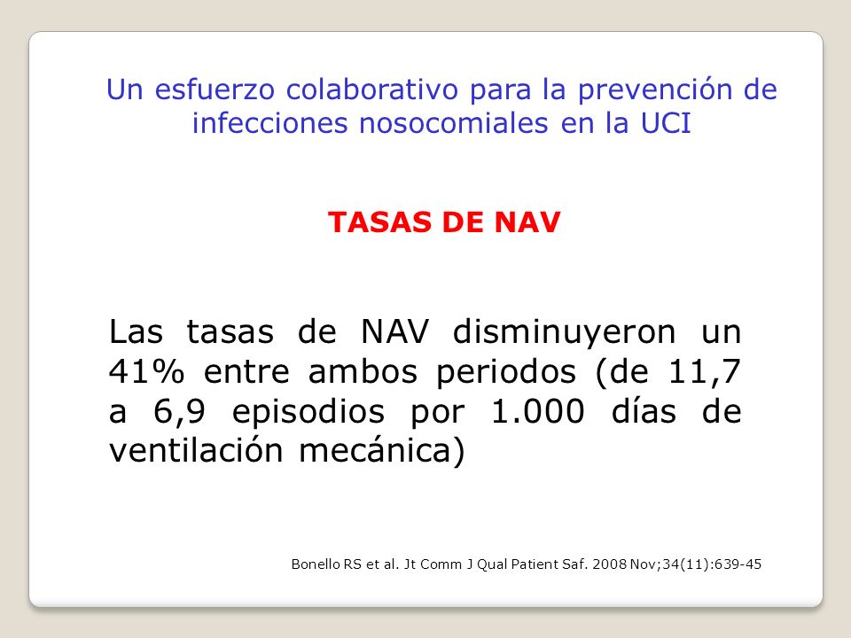 Un esfuerzo colaborativo para la prevención de infecciones nosocomiales en la UCI