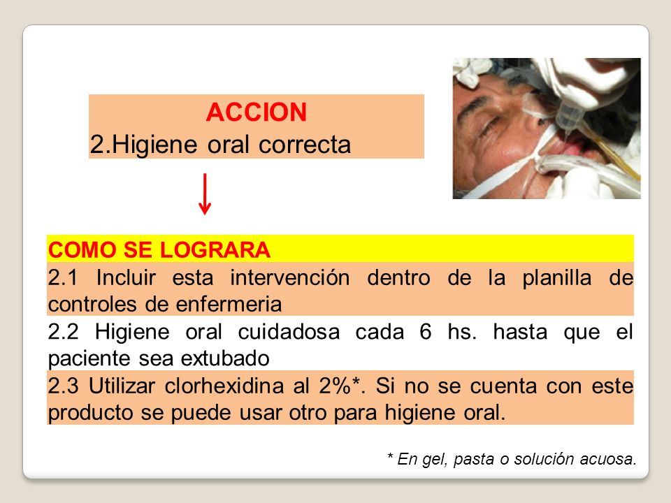 ACCION 2.Higiene oral correcta COMO SE LOGRARA