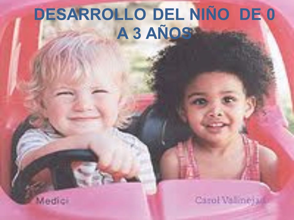 DESARROLLO DEL NIÑO DE 0 A 3 AÑOS