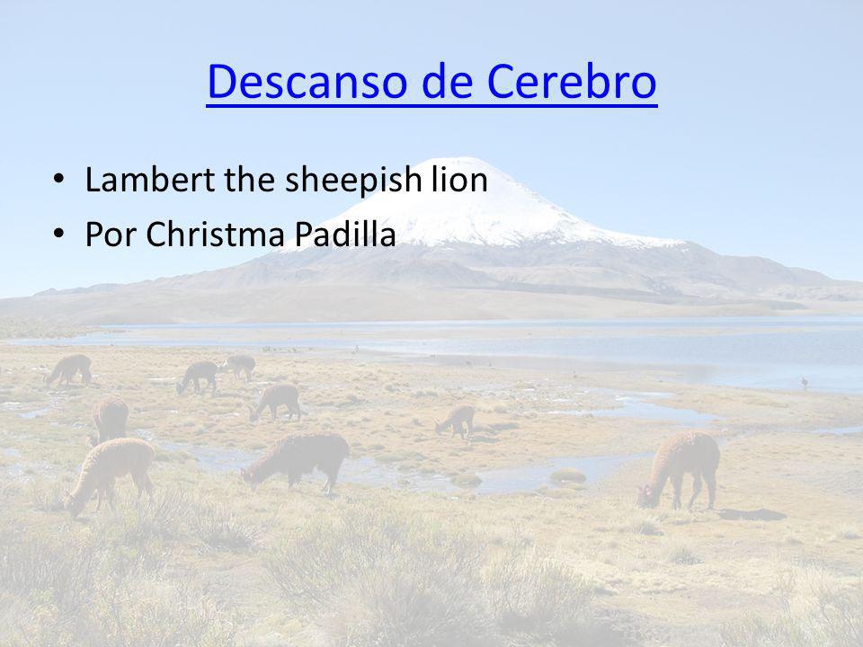 Descanso de Cerebro Lambert the sheepish lion Por Christma Padilla