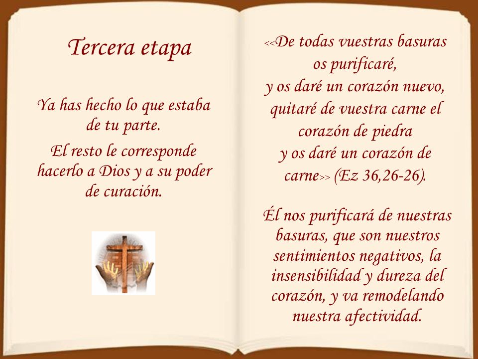 Tercera etapa y os daré un corazón nuevo,