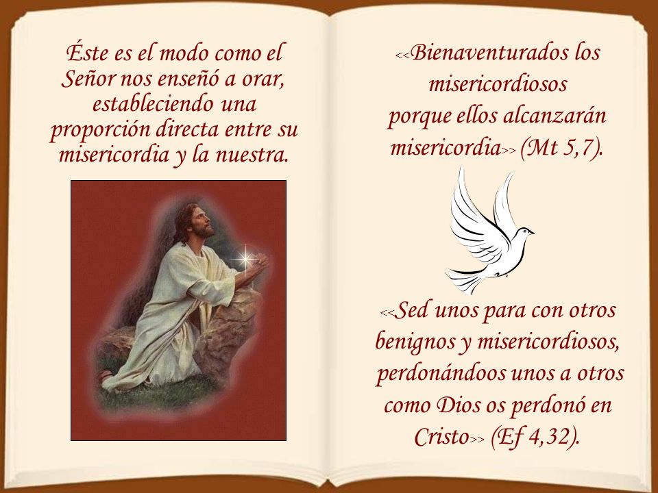 porque ellos alcanzarán misericordia>> (Mt 5,7).
