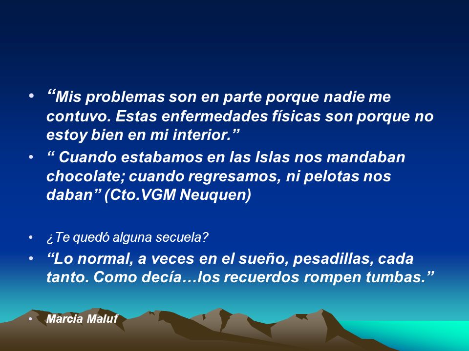 Mis problemas son en parte porque nadie me contuvo