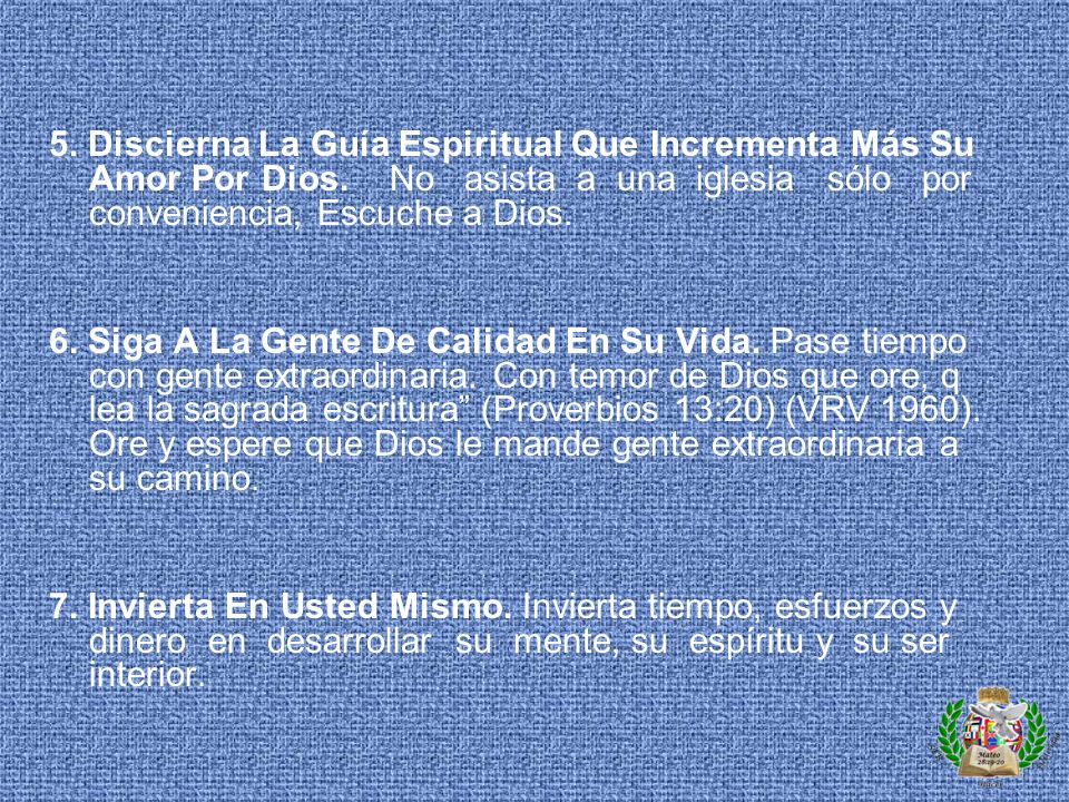 5. Discierna La Guía Espiritual Que Incrementa Más Su Amor Por Dios
