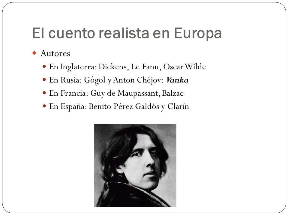 El cuento realista en Europa