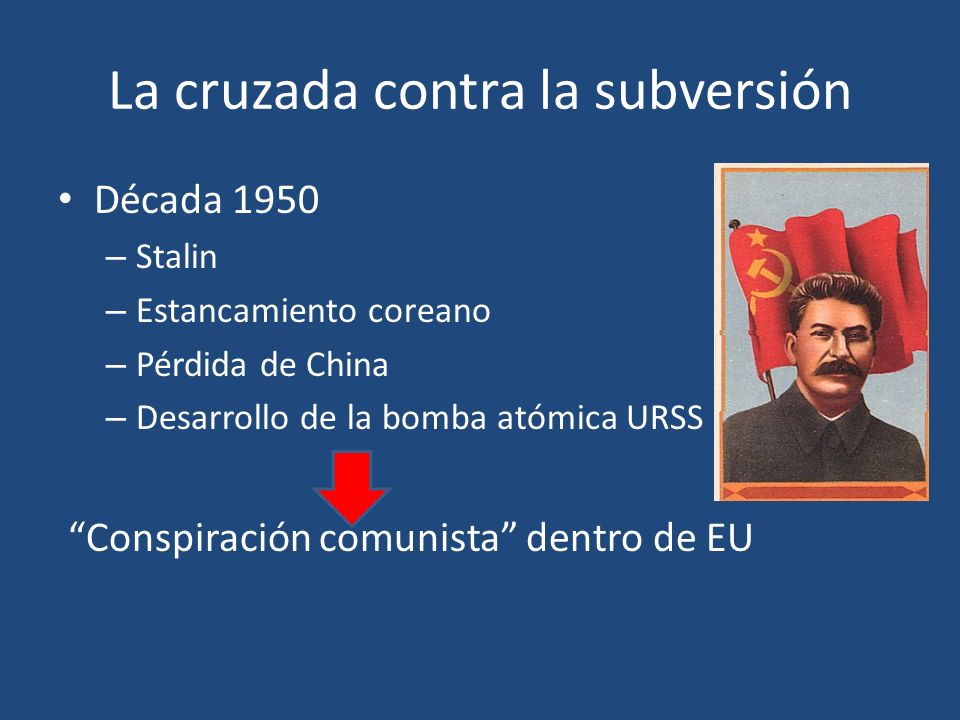 La cruzada contra la subversión