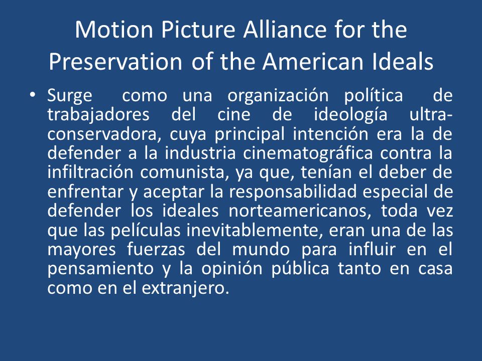 Motion Picture Alliance for the Preservation of the American Ideals