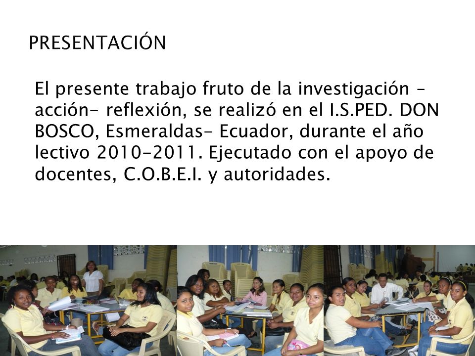 PRESENTACIÓN