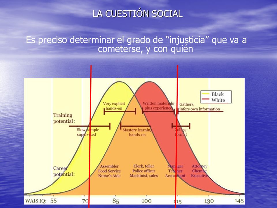 LA CUESTIÓN SOCIAL Es preciso determinar el grado de injusticia que va a cometerse, y con quién
