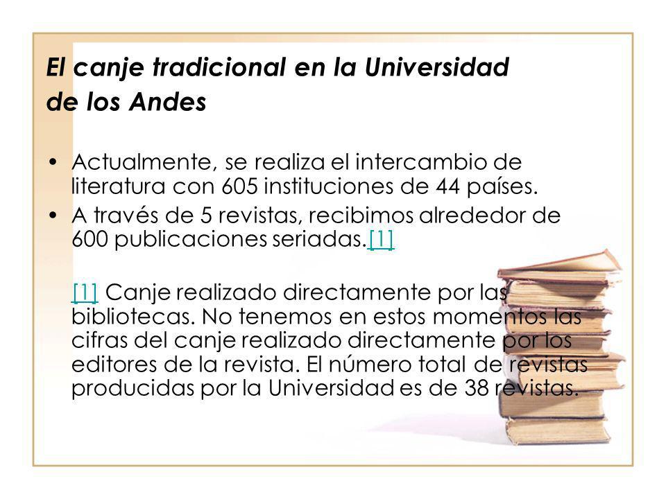 El canje tradicional en la Universidad de los Andes