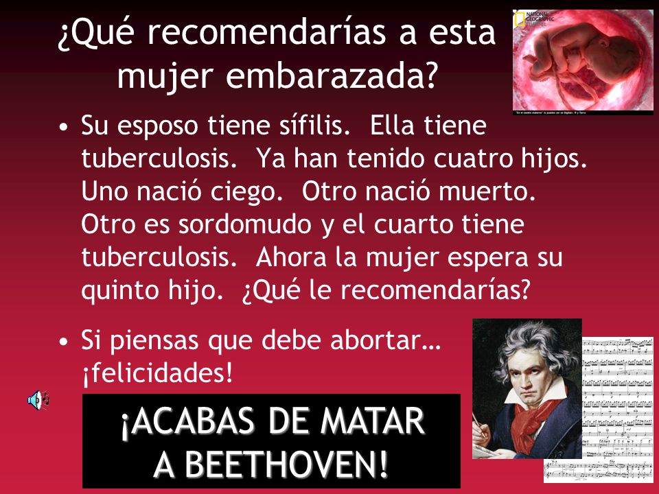 ¿Qué recomendarías a esta mujer embarazada