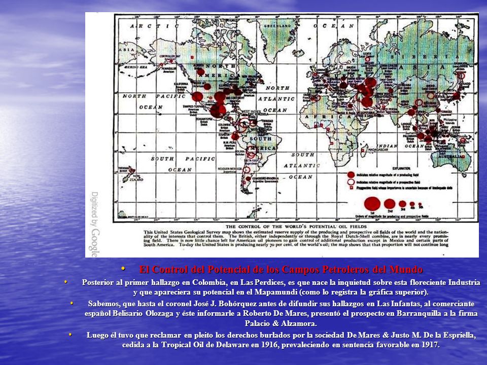 El Control del Potencial de los Campos Petroleros del Mundo