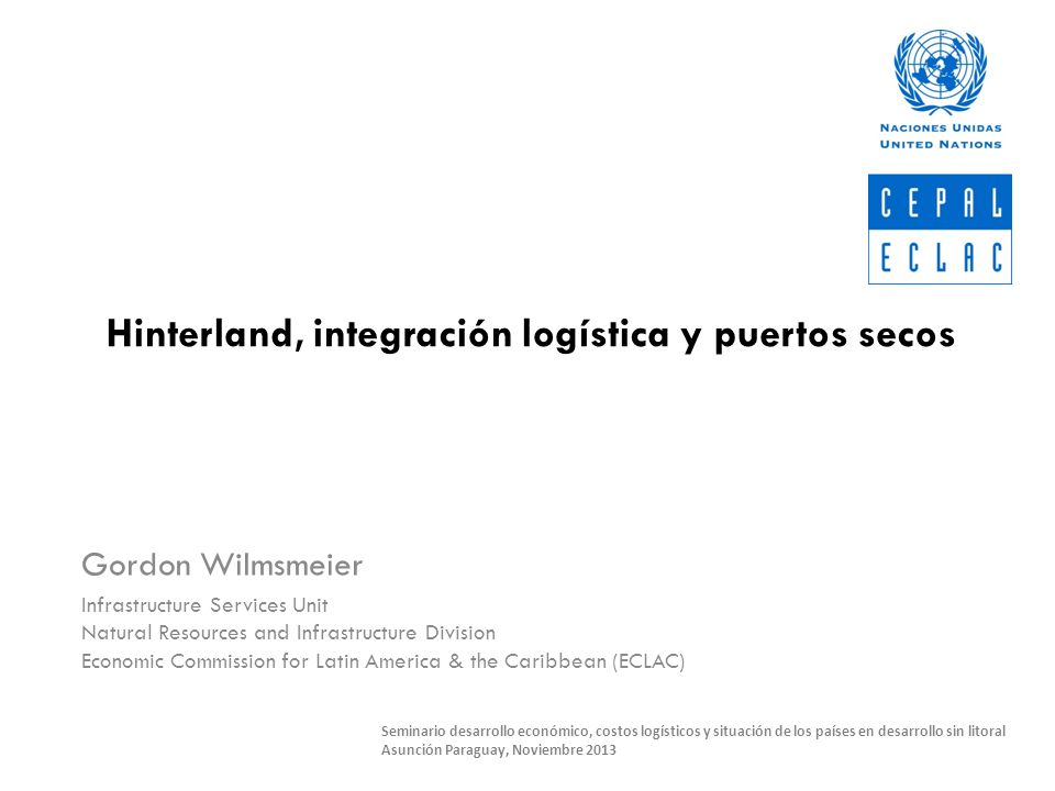 Hinterland, integración logística y puertos secos