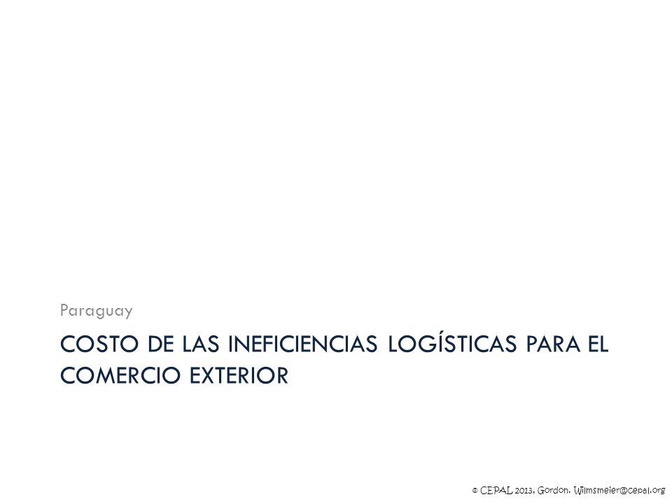 Costo de las ineficiencias logísticas para el comercio exterior