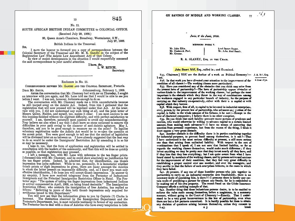 So for example by keyword searching on ‘Gandhi’ or ‘John Stuart Mill’ you can find correspondence or contributions to reports that would be very difficult to locate using the print or microfiche papers.