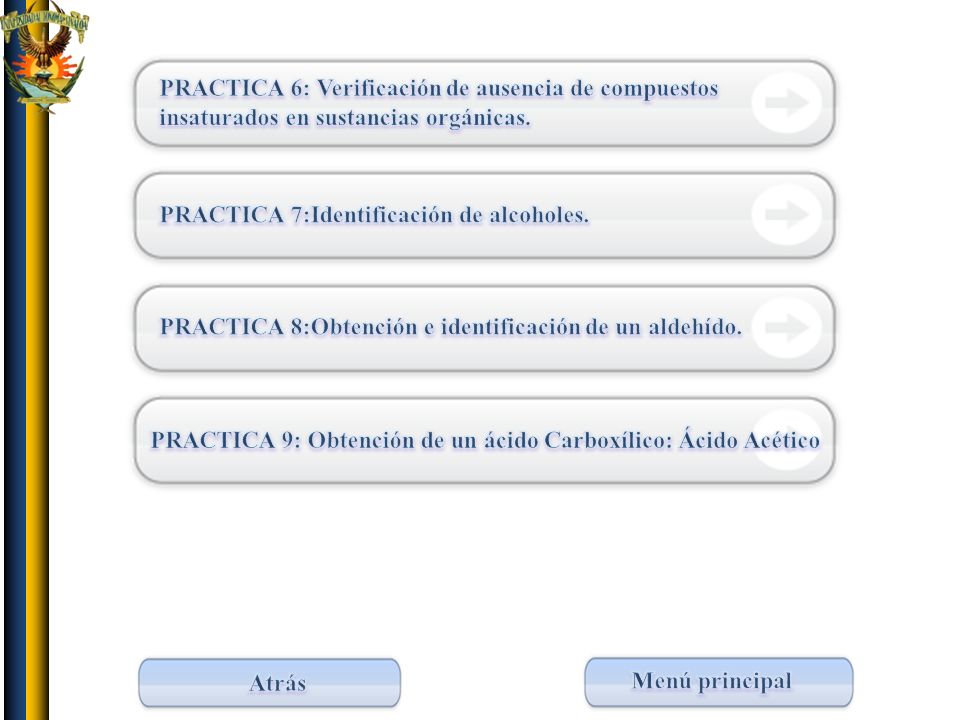 Lista de prácticas 2 PRACTICA 6: Verificación de ausencia de compuestos insaturados en sustancias orgánicas.