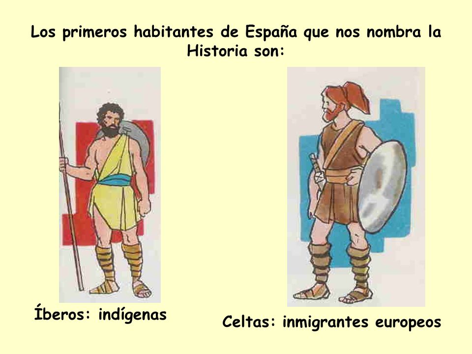 Los primeros habitantes de España que nos nombra la Historia son: