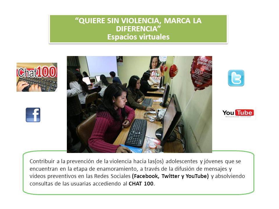 QUIERE SIN VIOLENCIA, MARCA LA DIFERENCIA