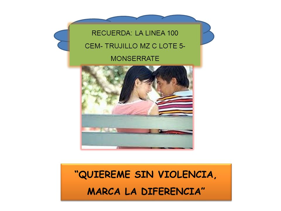 QUIEREME SIN VIOLENCIA, MARCA LA DIFERENCIA