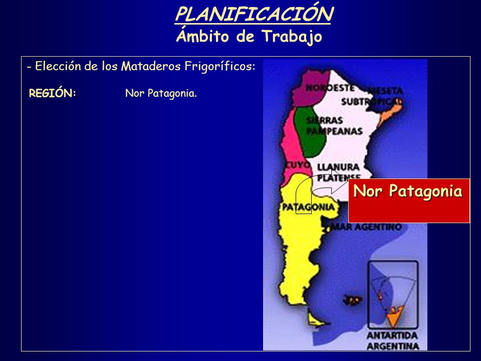 PLANIFICACIÓN Ámbito de Trabajo Nor Patagonia
