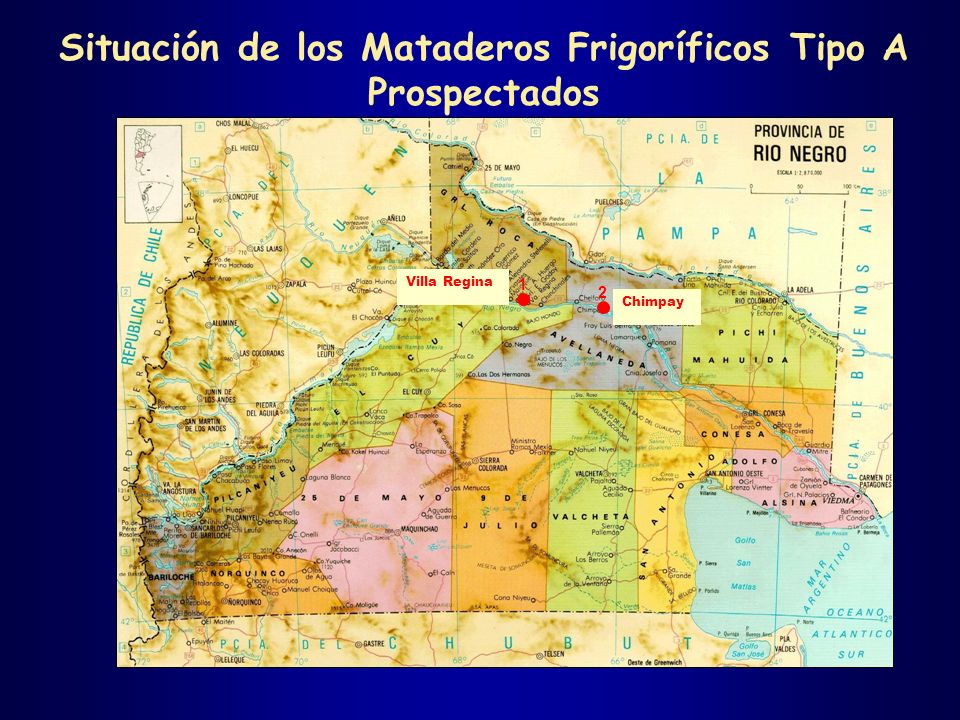 Situación de los Mataderos Frigoríficos Tipo A Prospectados