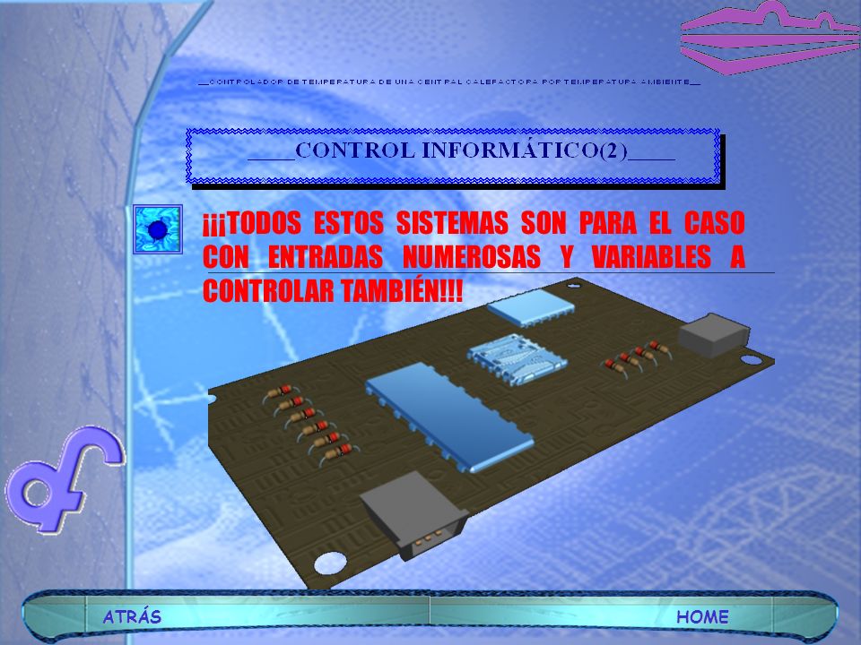 ¡¡¡TODOS ESTOS SISTEMAS SON PARA EL CASO CON ENTRADAS NUMEROSAS Y VARIABLES A CONTROLAR TAMBIÉN!!!