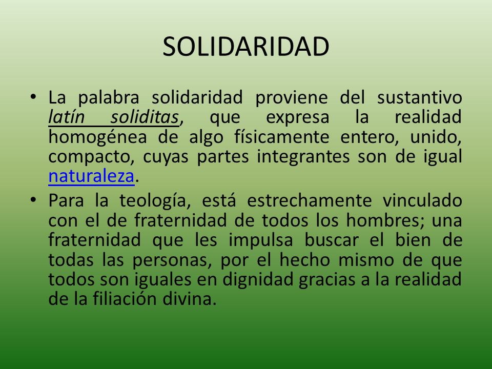 SOLIDARIDAD