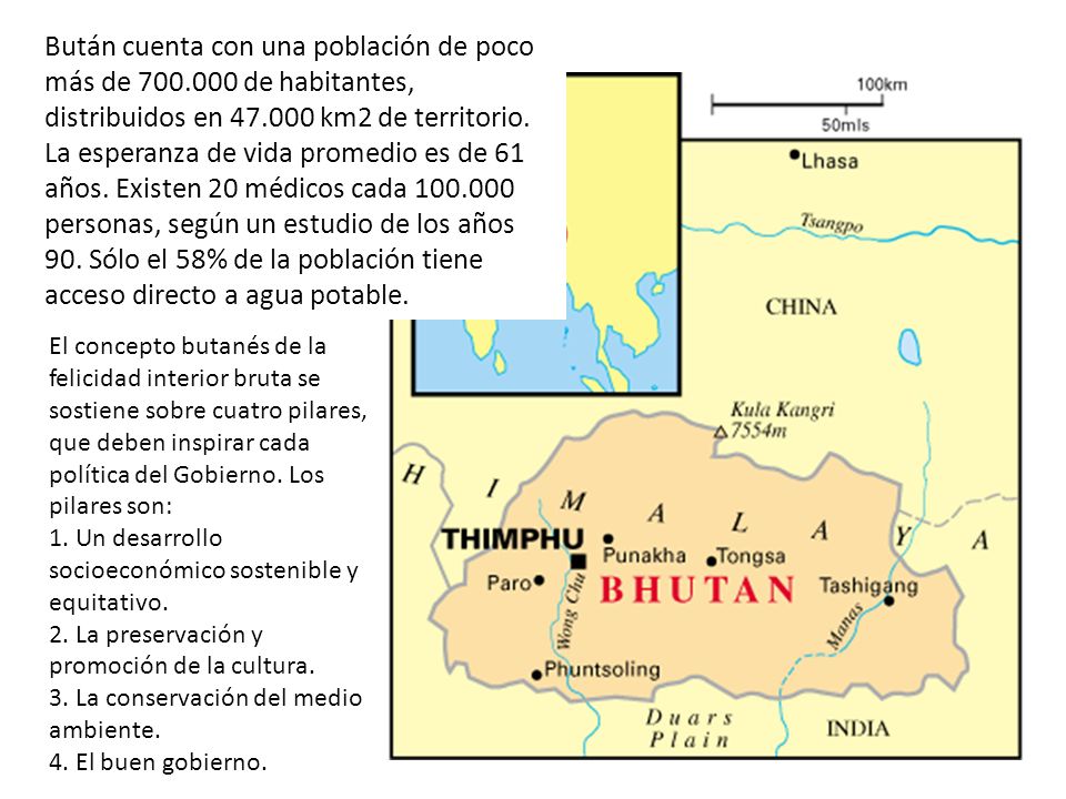 Bután cuenta con una población de poco más de 700