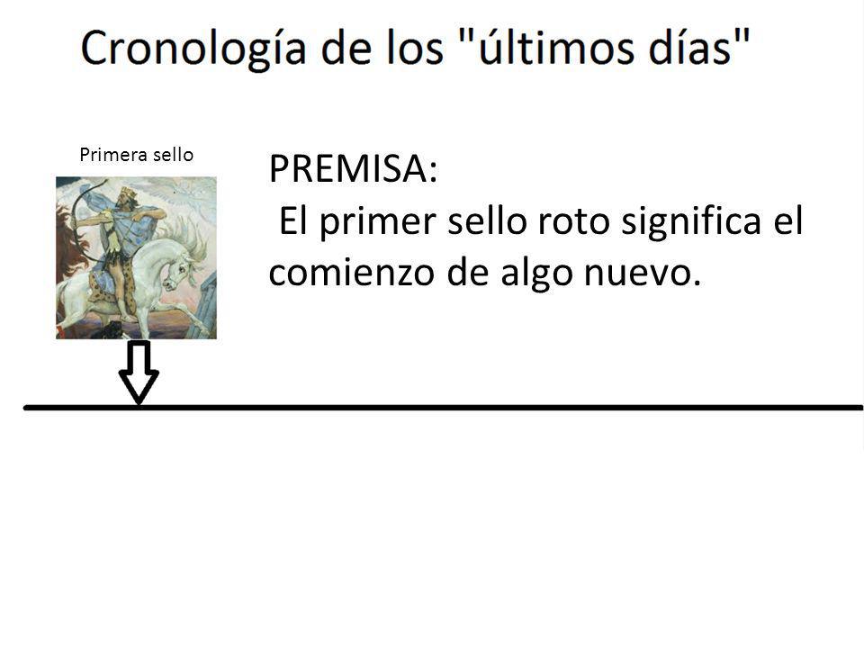 El primer sello roto significa el comienzo de algo nuevo.