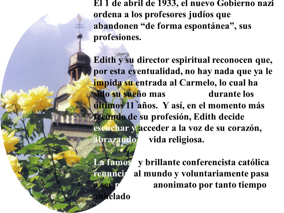 El 1 de abril de 1933, el nuevo Gobierno nazi ordena a los profesores judíos que abandonen de forma espontánea , sus profesiones.