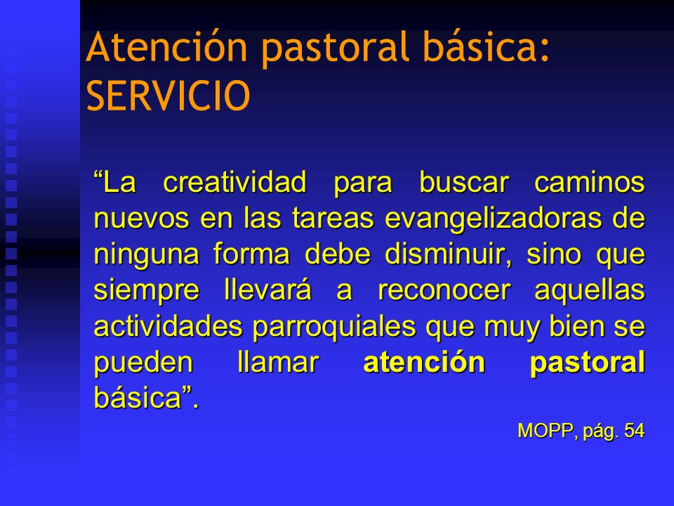 Atención pastoral básica: SERVICIO