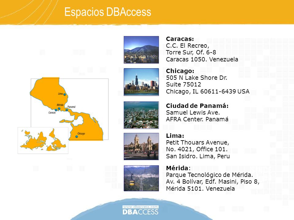 Espacios DBAccess Caracas: C.C. El Recreo, Torre Sur, Of. 6-8