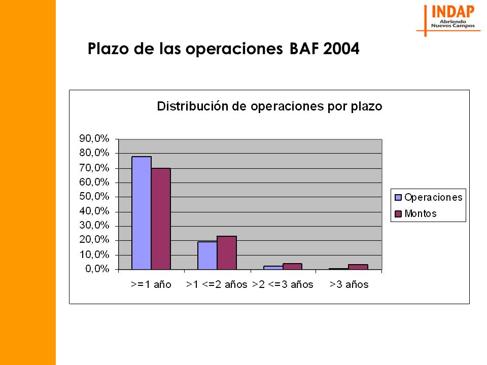 Plazo de las operaciones BAF 2004