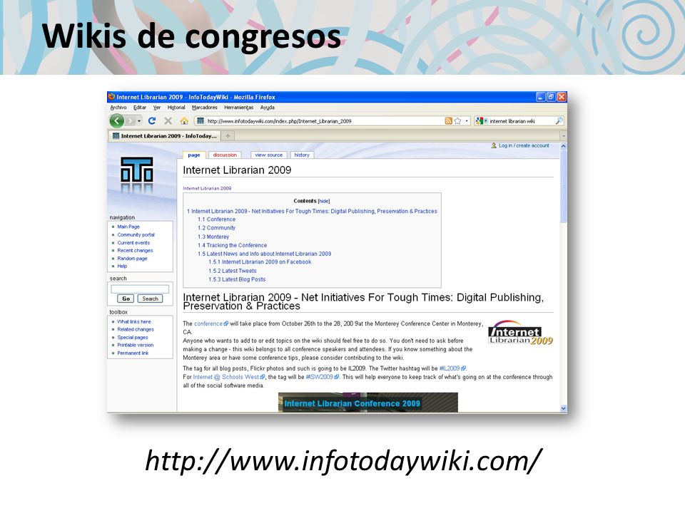 Wikis de congresos