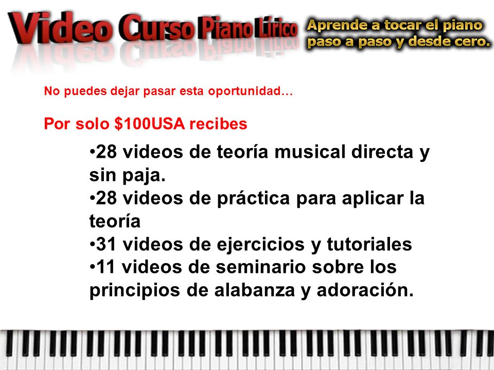 28 videos de teoría musical directa y sin paja.